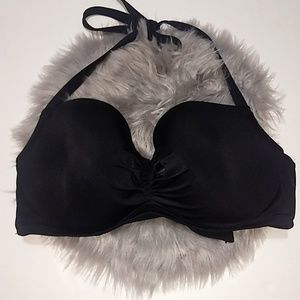 Shade & Shore | Black Halter Top Bikini Top